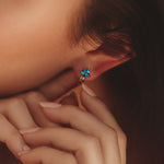 December Birthstone Huggie