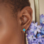 December Birthstone Huggie